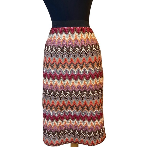 JUNIEblake Multi-Colored Aztec Pencil Skirt Large - Picture 5 of 11
